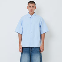 Men Oversized Shirt - Light Blue - SM2601002C