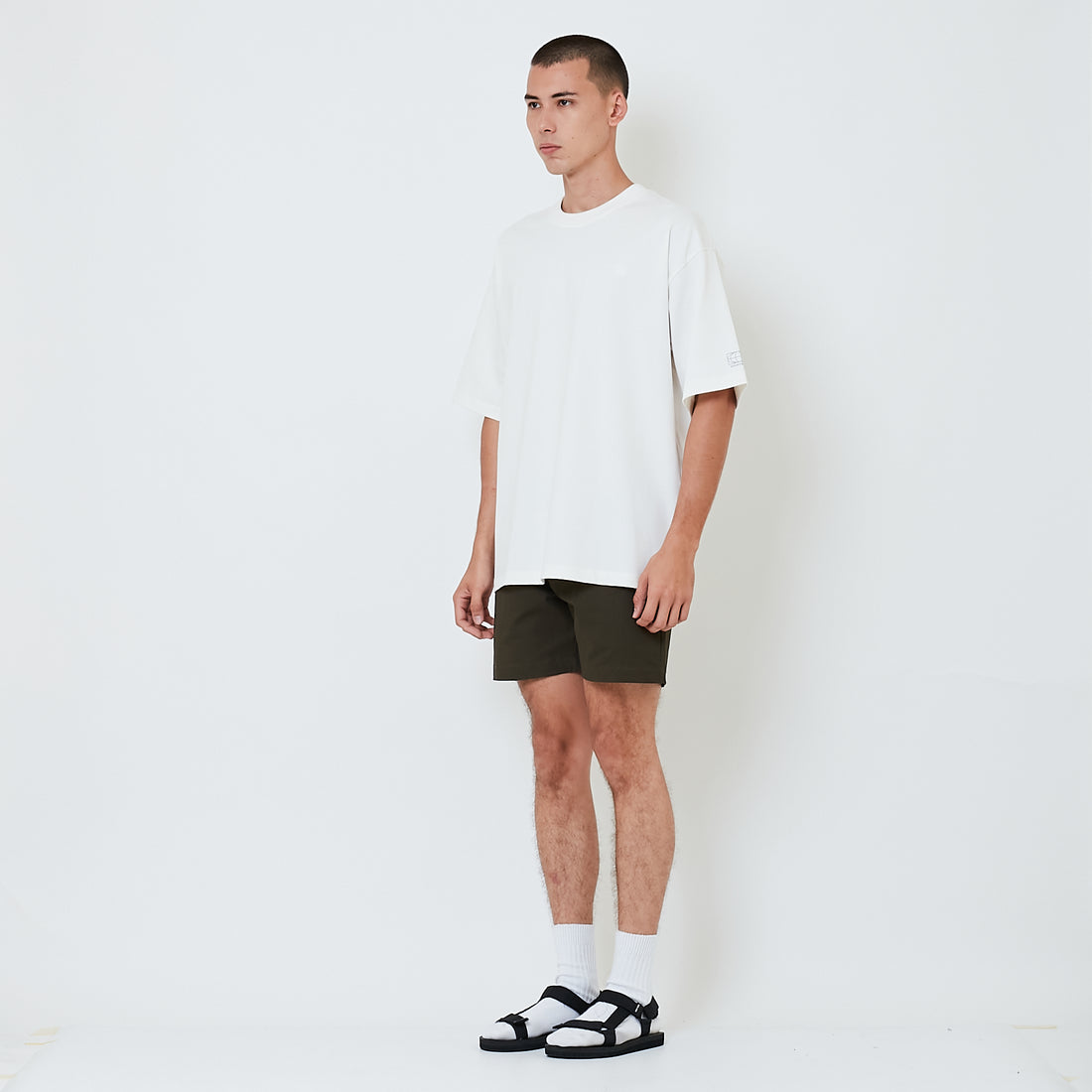 Men Twill Shorts - Army Green - SM2601008B