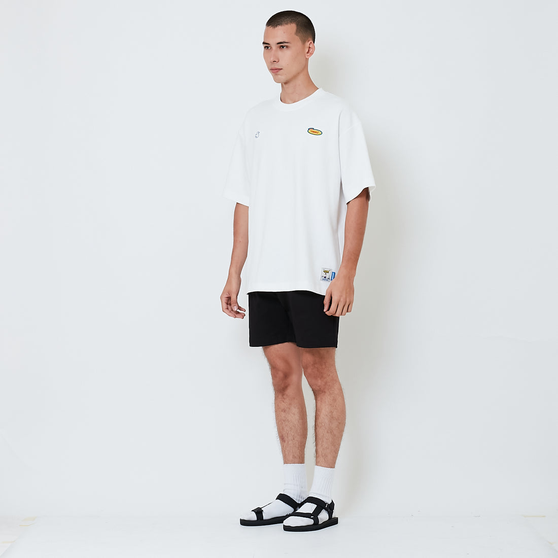 Men Twill Shorts - Black - SM2601008D
