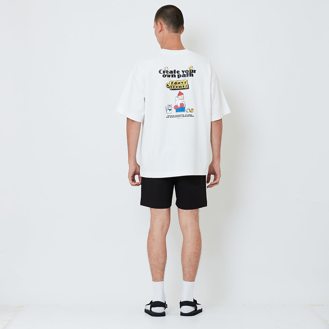 Men Twill Shorts - Black - SM2601008D