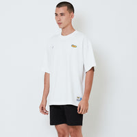 Men Printed Oversized Tee - Off White - SM2601009A
