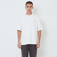 Men Printed Oversized Tee - Off White - SM2601013A