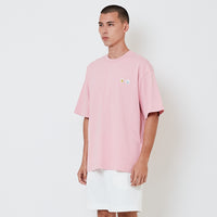 Men Printed Oversized Tee - Salmon - SM2601013B