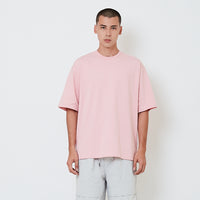 Men Embroidery Oversized Tee - Salmon - SM2601014D
