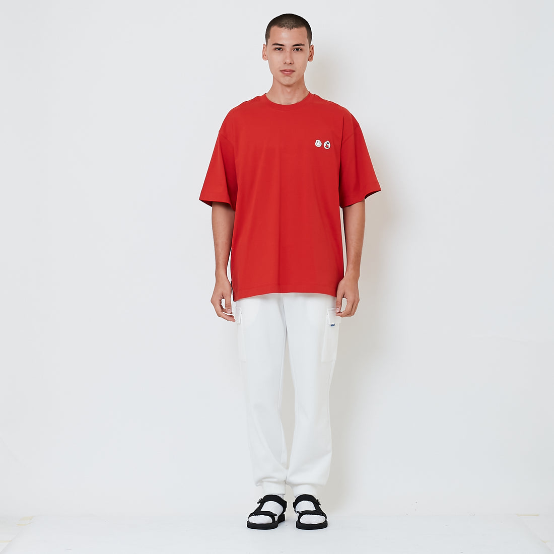 Men Pique Sweatpants - Off White - SM2601017A