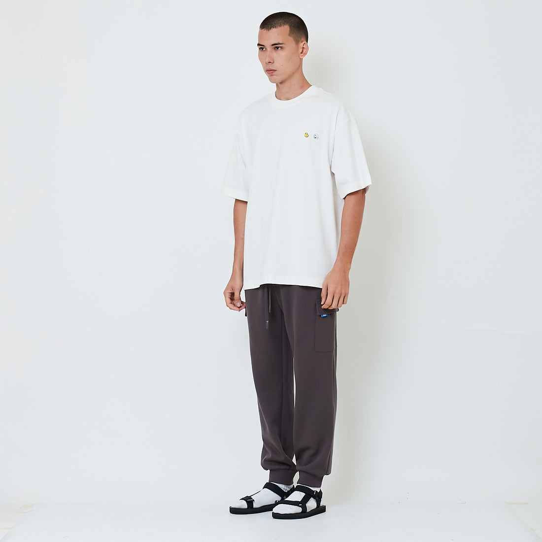 Men Pique Sweatpants - Metal - SM2601017B