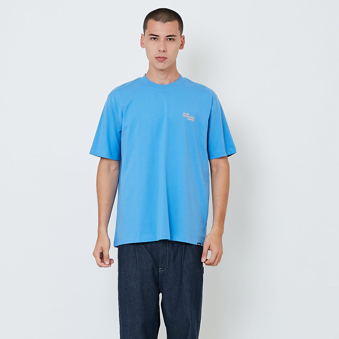Men Graphic Tee - Violet - SM2601056A