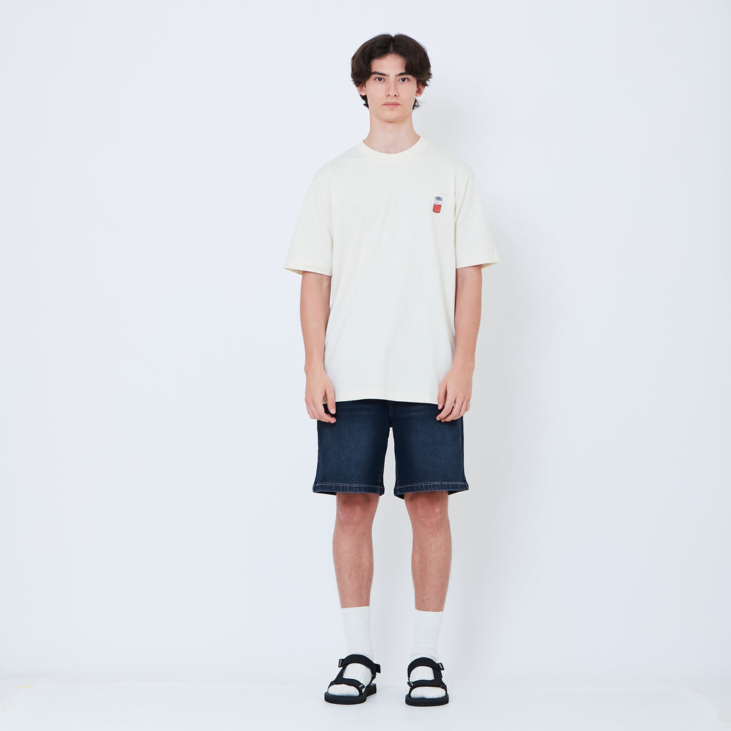 Men Denim Shorts - Dark Blue - SM2602021C