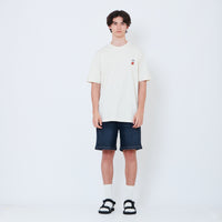 Men Denim Shorts - Dark Blue - SM2602021C