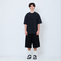 Men Wide Leg Jorts - Black - SM2602022C
