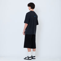 Men Wide Leg Jorts - Black - SM2602022C