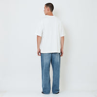 Men Wide Leg Long Jeans - Light Blue - SM2602023A