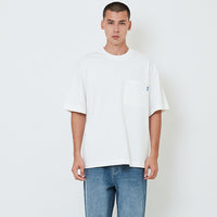 Men Essential Oversized Pocket Tee - Off White - SM2602024A