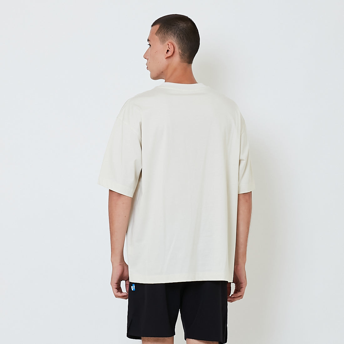 Men Essential Oversized Pocket Tee - Beige - SM2602024B