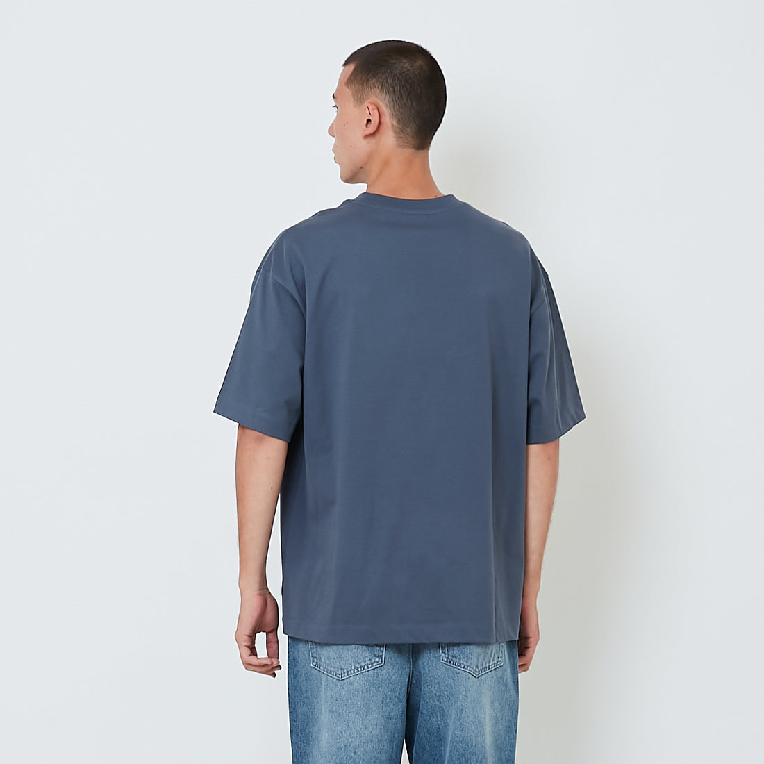 Men Essential Oversized Pocket Tee - Metal - SM2602024C