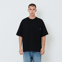 Men Essential Oversized Pocket Tee - Black - SM2602024D