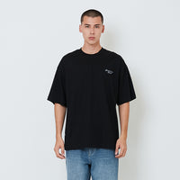 Men Embroidery Oversized Tee - Black - SM2602025D