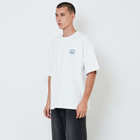 Men Printed Oversized Tee - Off White - SM2602027A