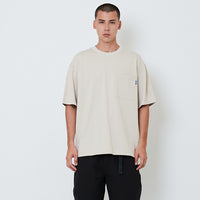 Men Oversized Tee - Beige - SM2602066B