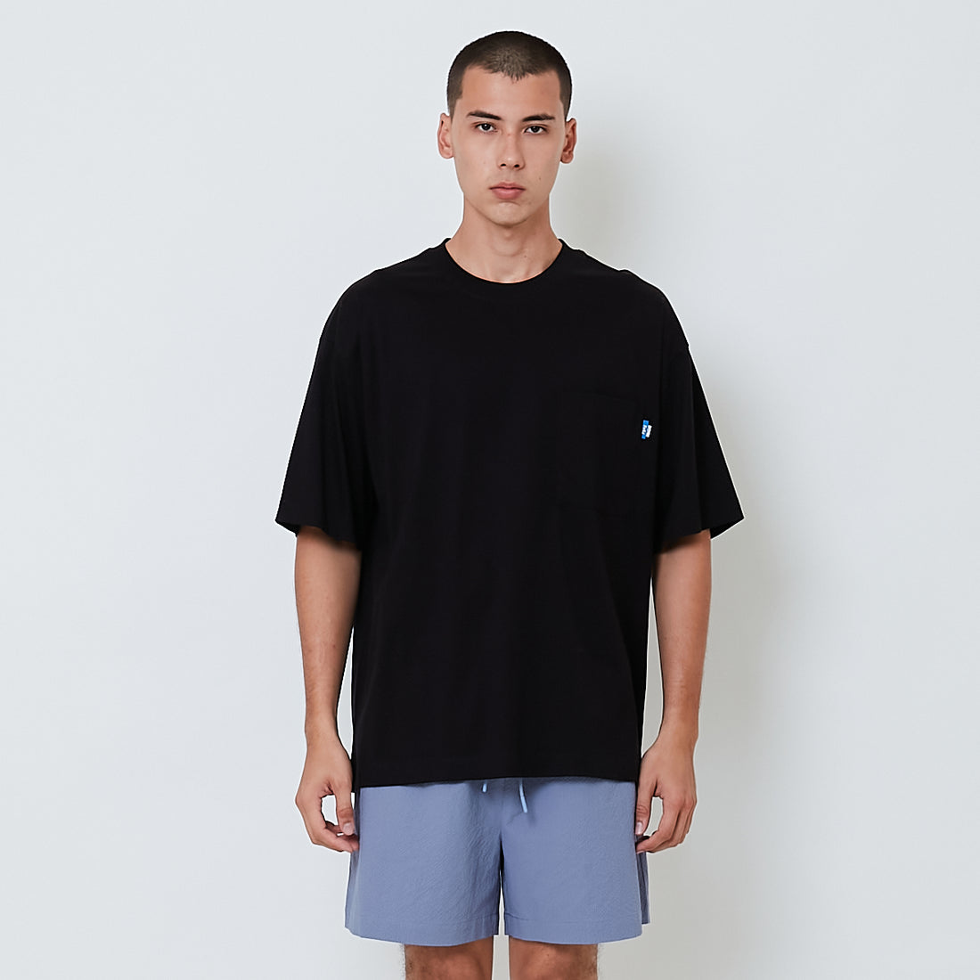 Men Oversized Tee - Black - SM2602066E