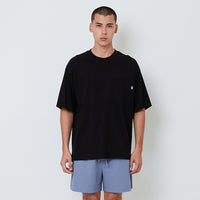 Men Oversized Tee - Black - SM2602066E