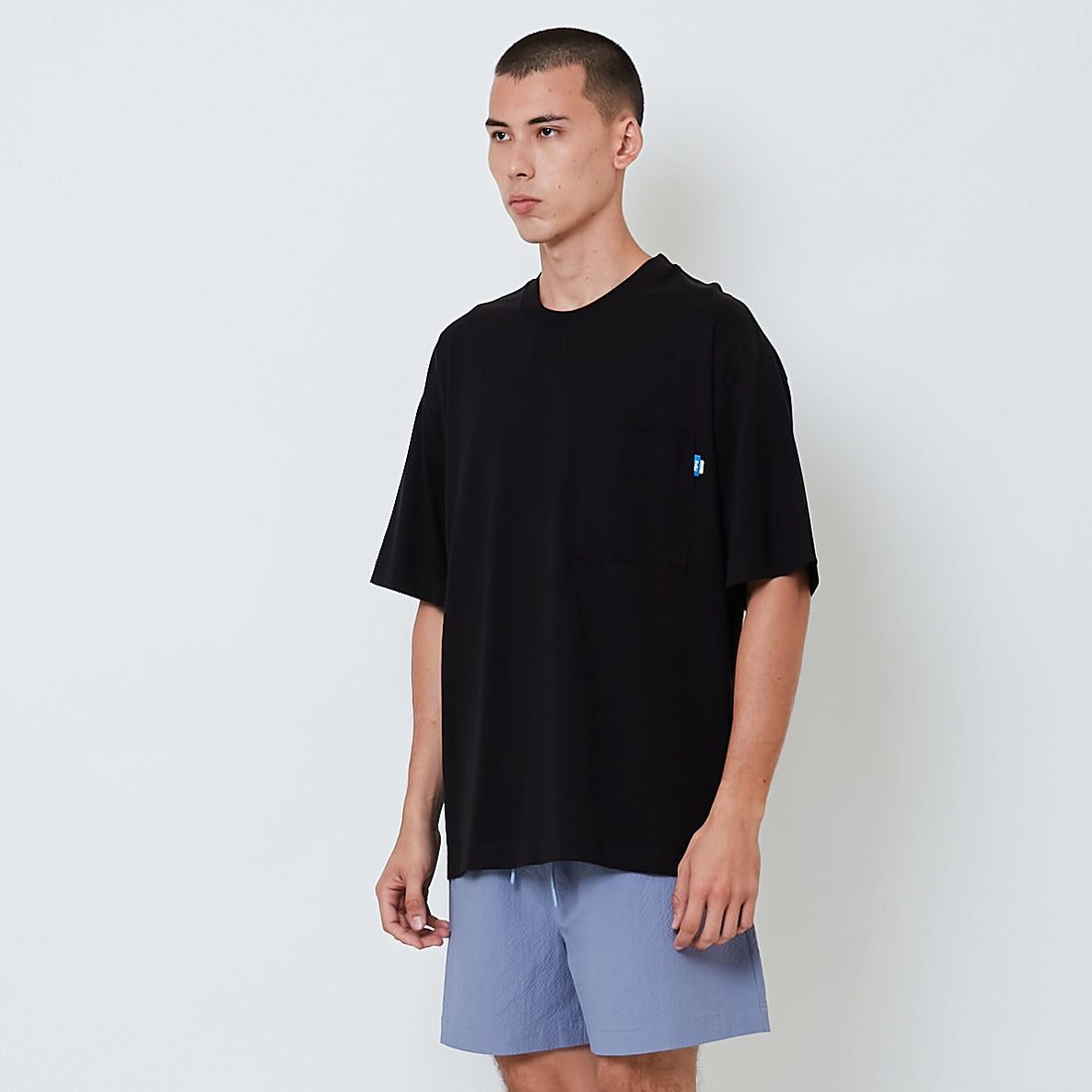 Men Oversized Tee - Black - SM2602066E