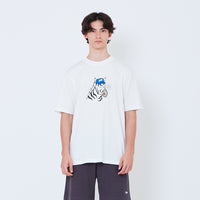 Men Graphic Tee - Off White - SM2602068A