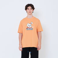Men Graphic Tee - Orange - SM2602068B