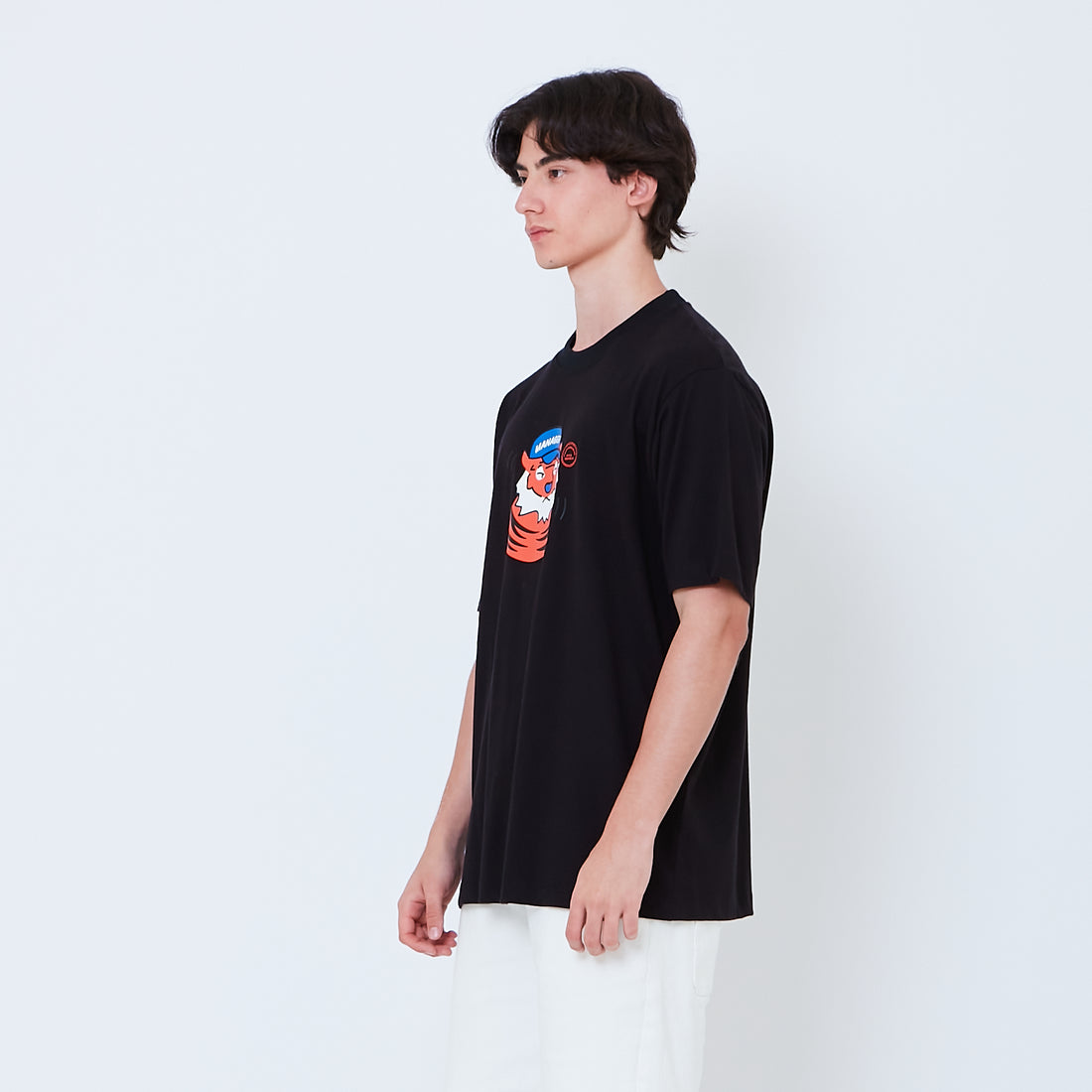 Men Graphic Tee - Black - SM2602068F