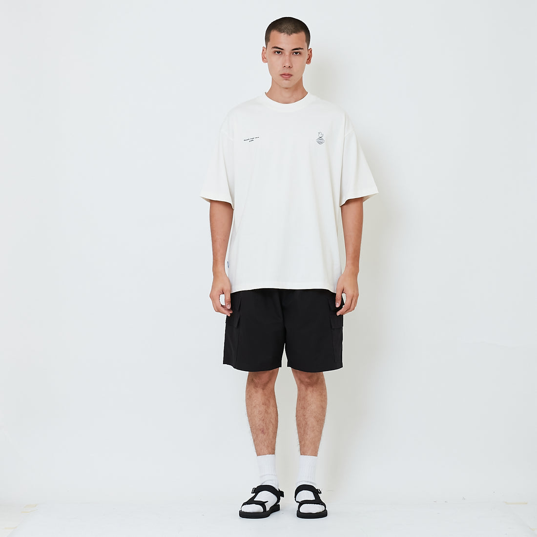 Men Ribstop Shorts - Black - SM2603035B