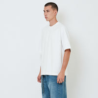 Men Hybird Oversized Tee - Off White - SM2603037A