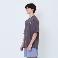 Men Printed Oversized Tee - Metal - SM2603041E