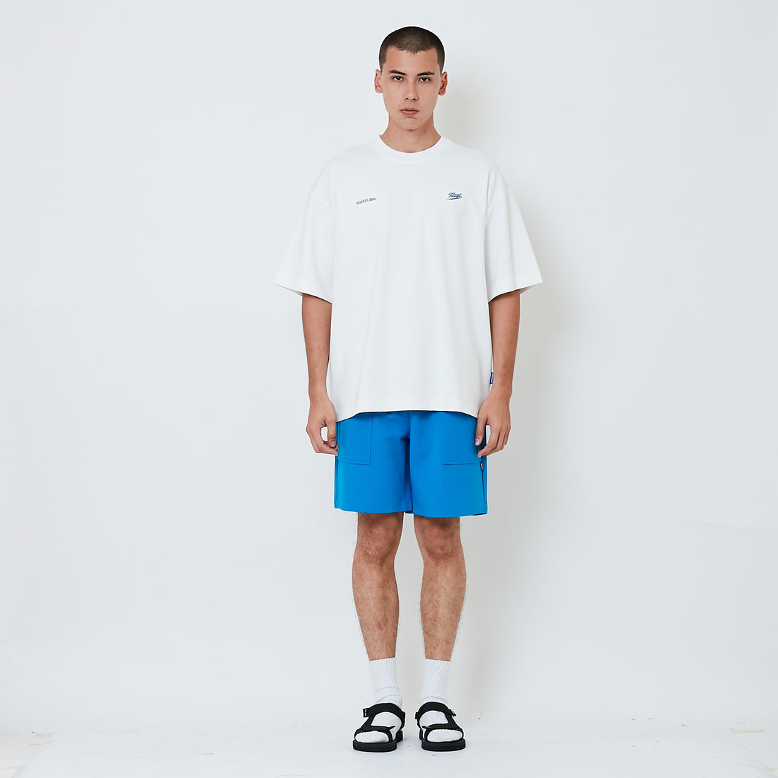 Men Sweat-Shorts - Blue - SM2603042B