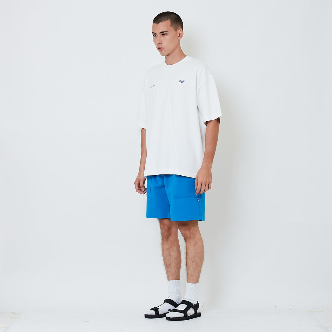 Men Sweat-Shorts - Blue - SM2603042B