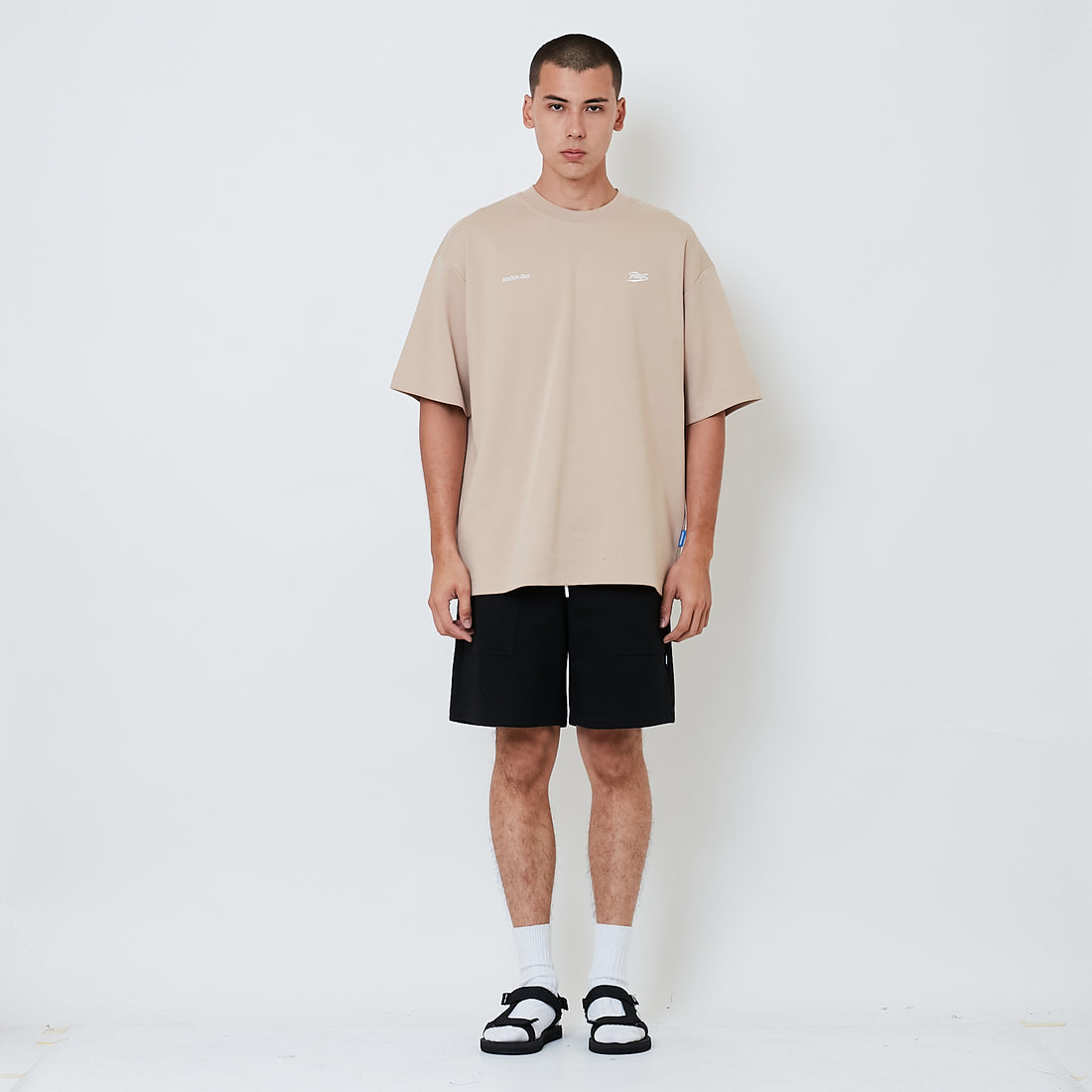 Men Sweat-Shorts - Black - SM2603042C