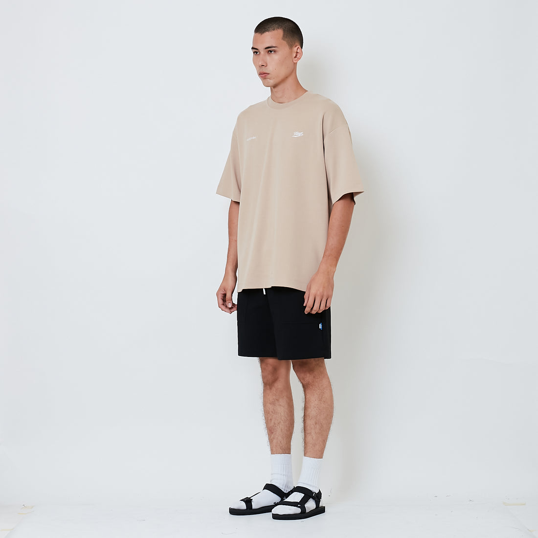 Men Sweat-Shorts - Black - SM2603042C