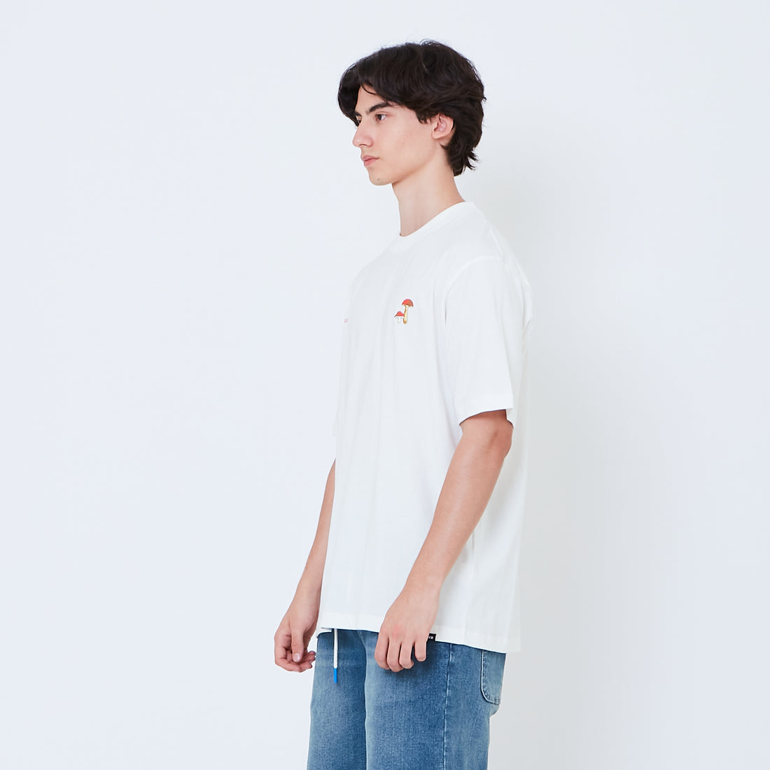 Men Graphic Tee - Off White - SM2603069A