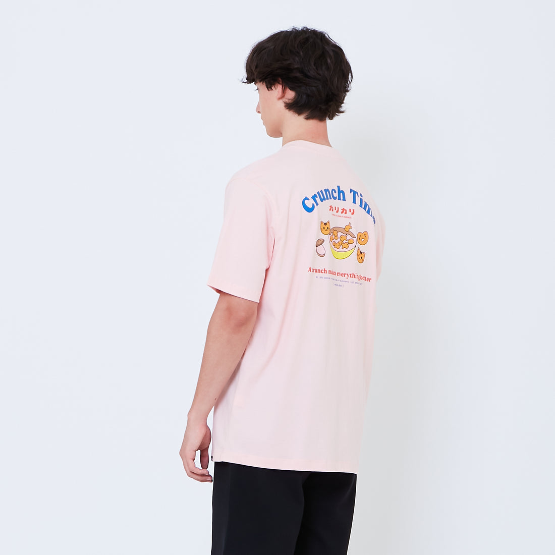 Men Graphic Tee - Light Pink - SM2603071A