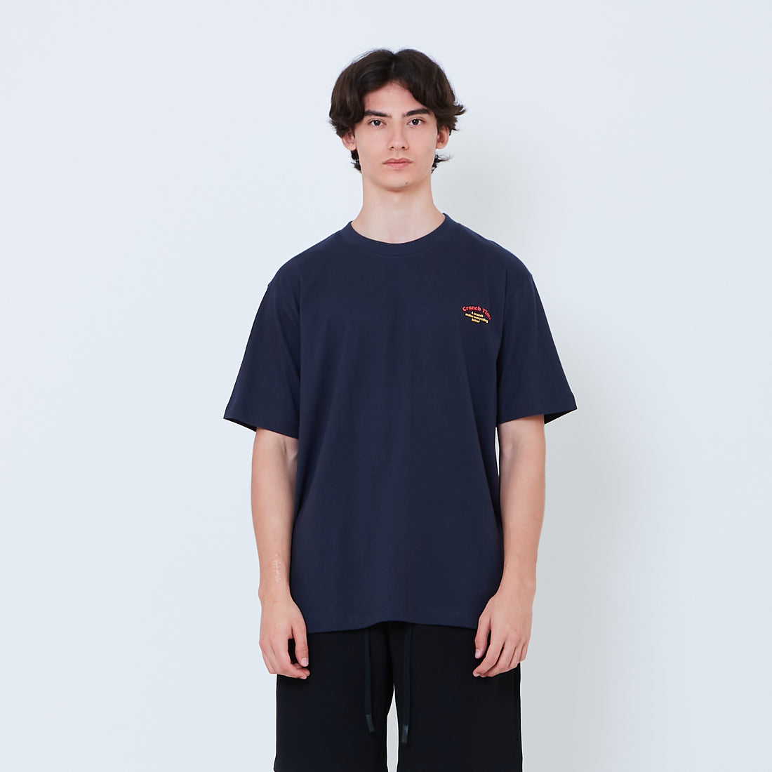 Men Graphic Tee - Navy - SM2603071B