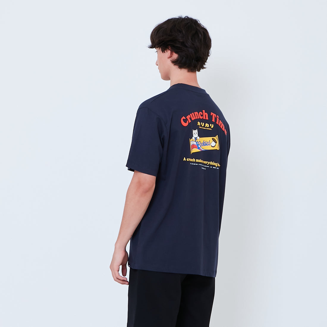 Men Graphic Tee - Navy - SM2603071B