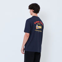 Men Graphic Tee - Navy - SM2603071B