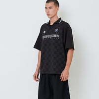Men Embroidery Oversized Polo Tee - Black - SM2604043A