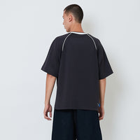 Men Embroidery Oversized Jersey Tee - Metal - SM2604045D