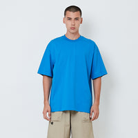 Men Printed Oversized Tee - Blue - SM2604049C