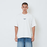 Men Embroidery Oversized Tee - Off White - SM2604051A