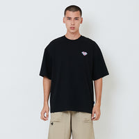 Men Embroidery Oversized Tee - Black - SM2604052C