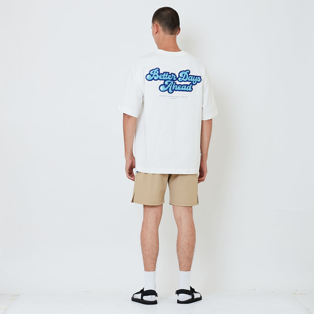 Men Nylon Shorts - Khaki - SM2604060A