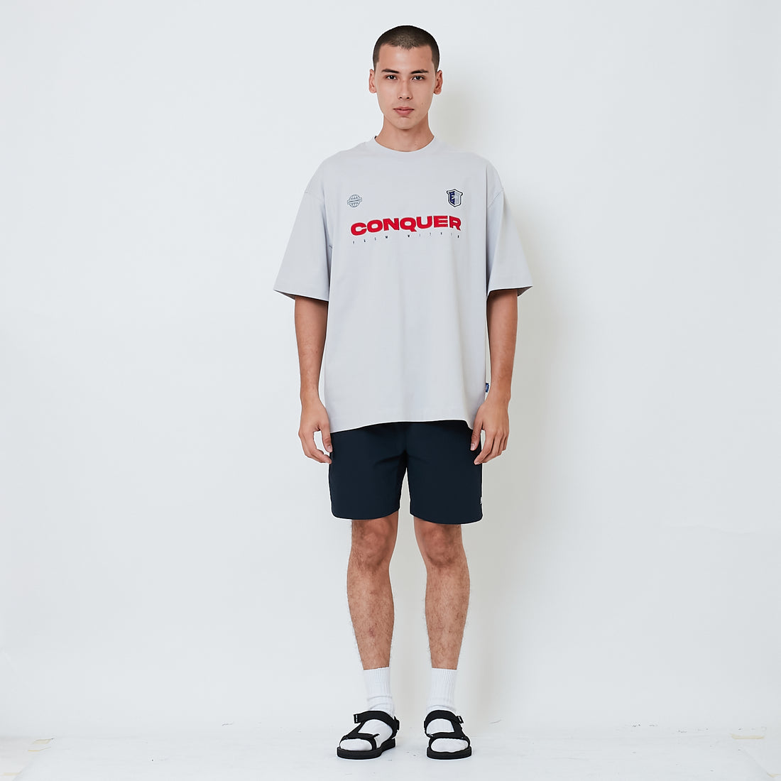 Men Nylon Shorts - Navy - SM2604060B