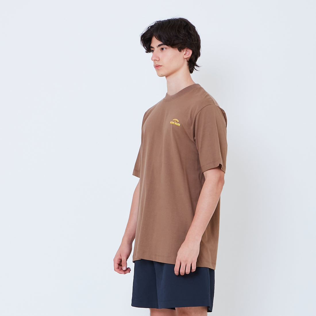 Men Graphic Tee - Brown - SM2604072E