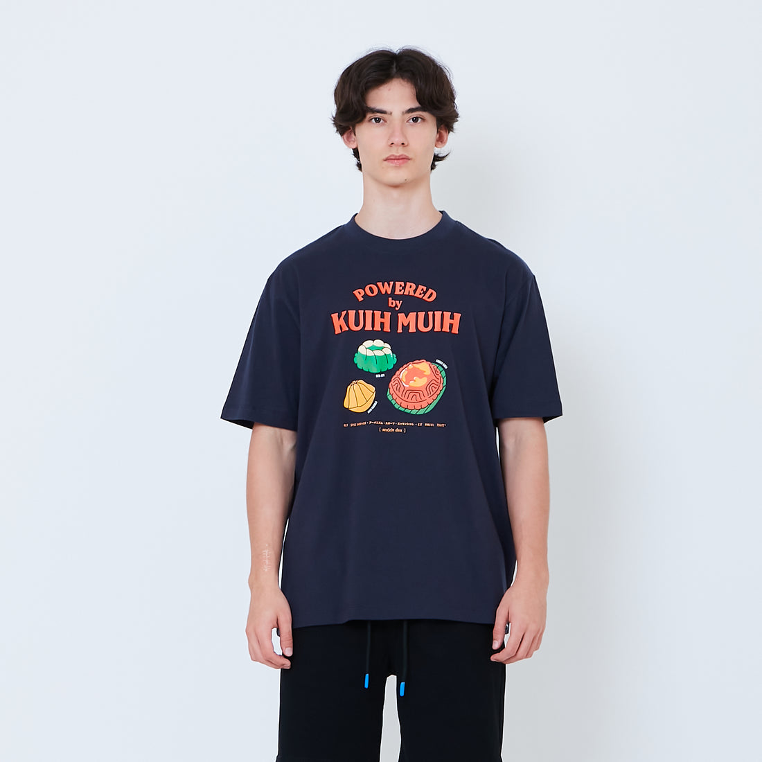 Men Graphic Tee - Navy - SM2604072F